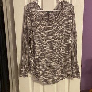 Grey striped sweater from Market and Spruce